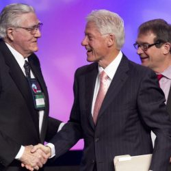 Bill Clinton, Bob King, Owen Bieber