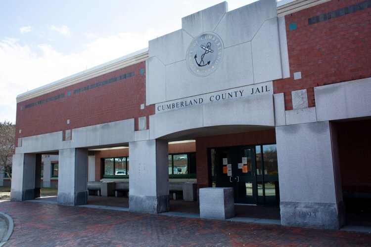 The Cumberland County Jail in Portland, photographed in 2020.