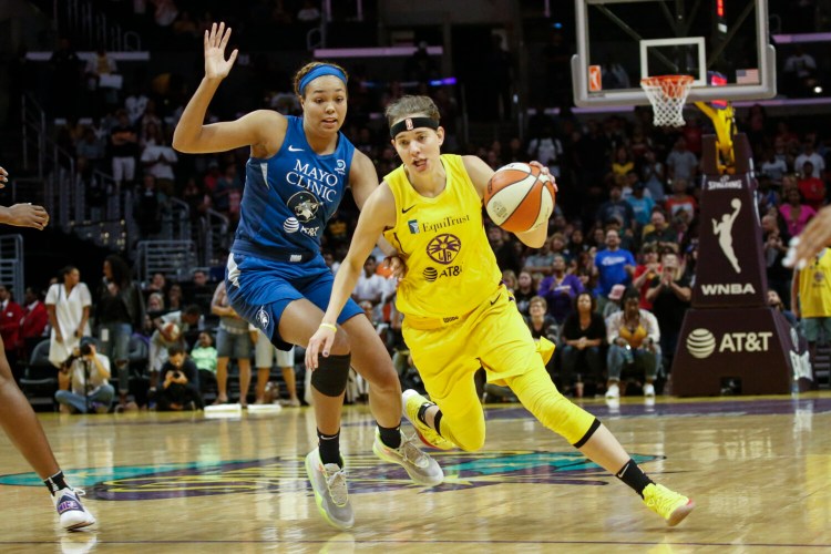 Los Angeles Sparks' Sydney Wiese posted on Twitter that she has tested positive for COVID-19. She said she has only mild symptoms, but knows she is capable of spreading the disease. 