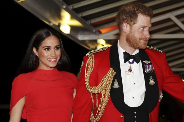 Britain's Prince Harry and Meghan, Duchess of Sussex arrive at the Royal Albert Hall in London on March 7. The couple and their son have moved to Los Angeles to begin the next chapter away from the throne.