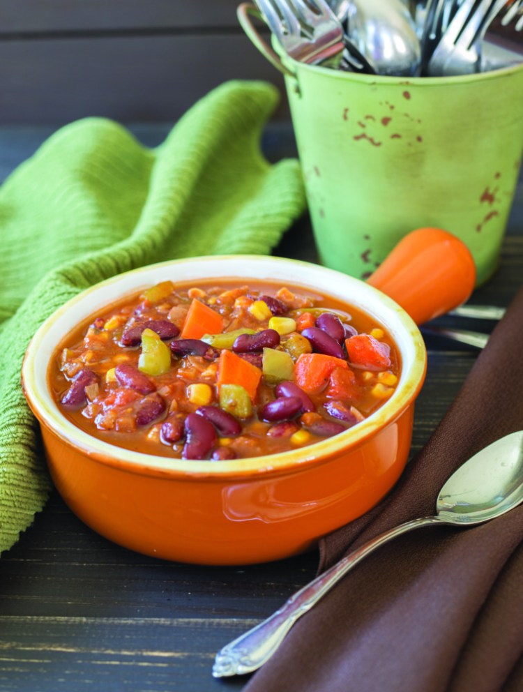 Caribbean Chili from "The High-Protein Vegan Cookbook."