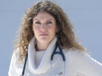 MONMOUTH, ME - MARCH 24: Abbi Hoke M.D. helped draft a public letter that several physicians in Central Maine signed Tuesday March 24,2020 that encourages residents of Maine to stay home during the coronavirus pandemic.Staff photo by Andy Molloy