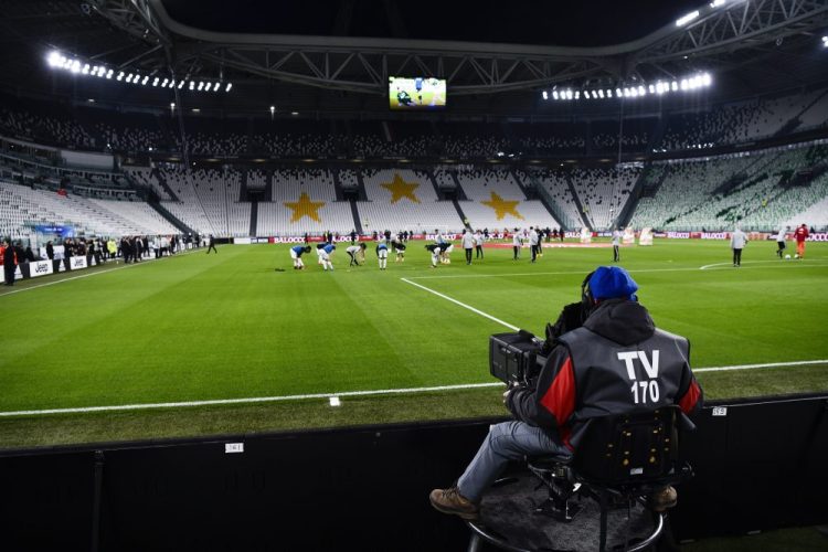 A Serie A soccer match between was played Sunday in Turin, Italy with no fans. The Italian Olympic Committee will halt sports events starting Tuesday.