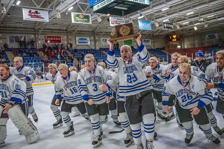 The Lewiston Blue Devils went 21-0 last winter, capping the season with a double-overtime victory over Scarborough in the Class A State championship game on March 7 at the Androscoggin Bank Colisee.