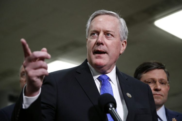Rep. Mark Meadows, R-N.C., photographed Jan. 29, was named Friday as President Trump's chief of staff, replacing Mick Mulvaney, who had been acting in the role.