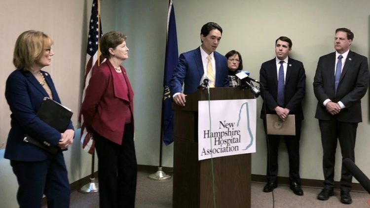 Dr. Benjamin Chan, New Hampshire's state epidemiologist, center, said Wednesday that only a hand of people who attended a party had close enough contact with a man there who tested positive for the coronavirus to warrant self-quarantine.