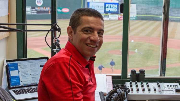 Mike Antonellis made his debut in the Portland Sea Dogs radio booth in 2005. He is waiting to call his first game with the Red Sox Triple-A affiliate with the season on hold because of the coronavirus pandemic.