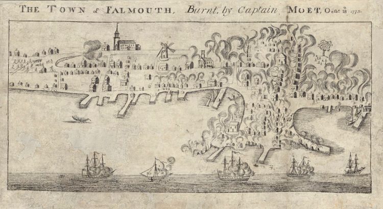 The Town of Falmouth Burnt by Captain Moet, Octbr. 18th, 1775

