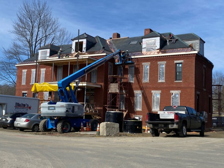  Erskine Hall during restoration by Matt Morrill of Mastway Development LLC., March 2020.