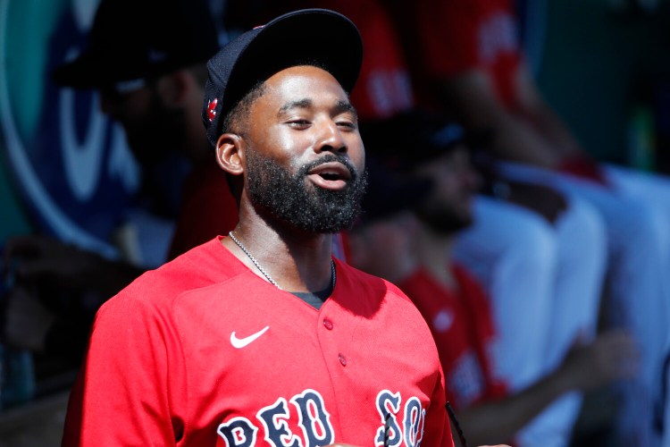 Boston Red Sox center fielder Jackie Bradley Jr. and his wife Erin made donations and helped spread the word about the needs of the homeless in Boston during the coronavirus pandemic.