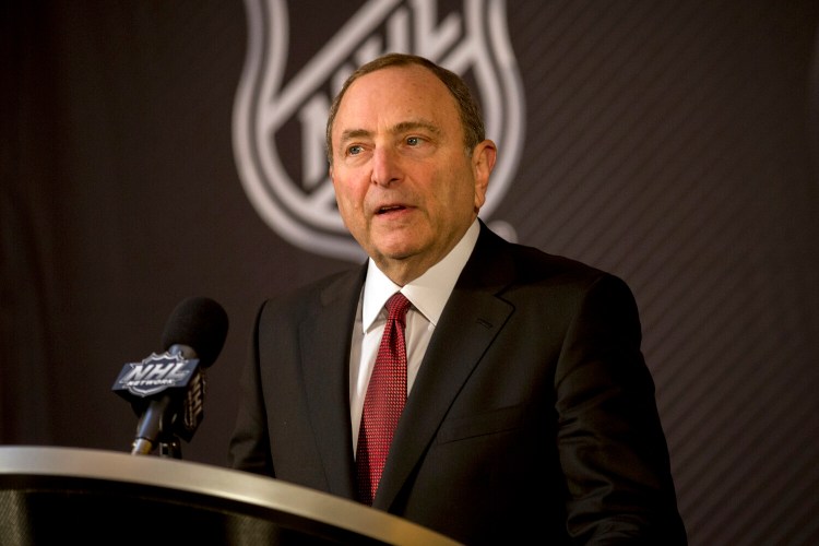 NHL Commissioner Gary Bettman said that the league is considering skipping the rest of the regular season and going to straight to the playoffs if the league is able to play again this season. 