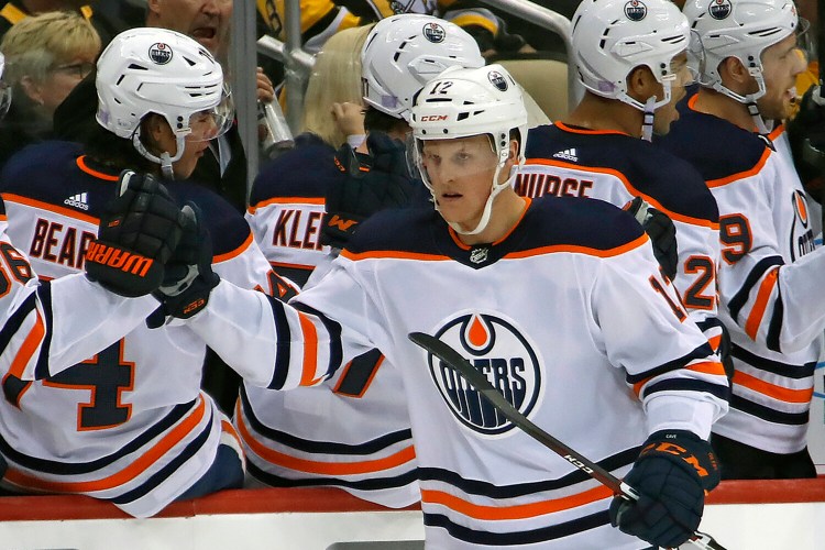 Edmonton Oilers' forward Colby Cave died Saturday after suffering a brain bleed earlier in the week. He was 25. 