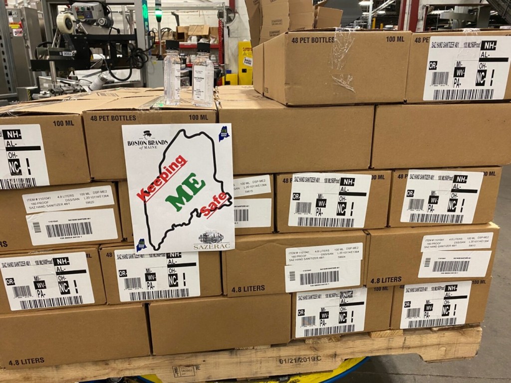 Boston Brands of Maine starts bottling hand sanitizer