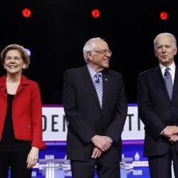 Elizabeth Warren, Bernie Sanders, Joe Biden, Amy Klobuchar