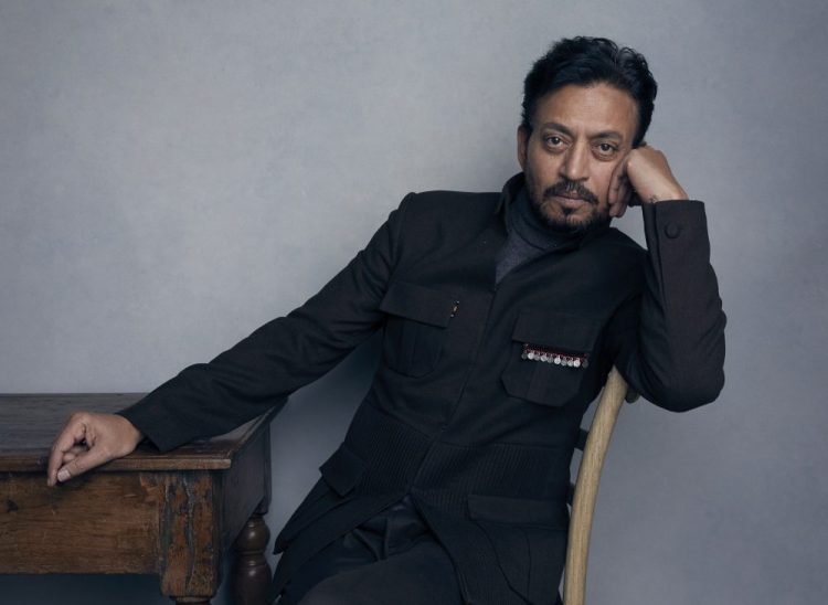 In this Jan. 22, 2018 file photo, actor Irrfan Khan poses for a portrait to promote the film "Puzzle" during the Sundance Film Festival in Park City, Utah. 