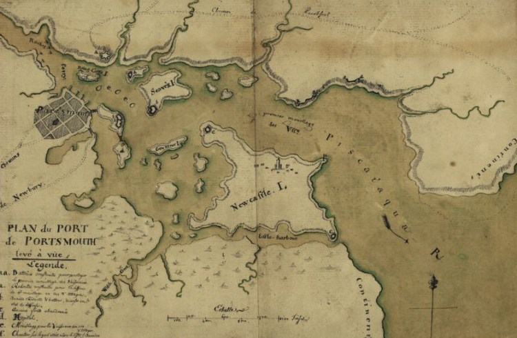 Map of Portsmouth Harbor dated around 1782 

