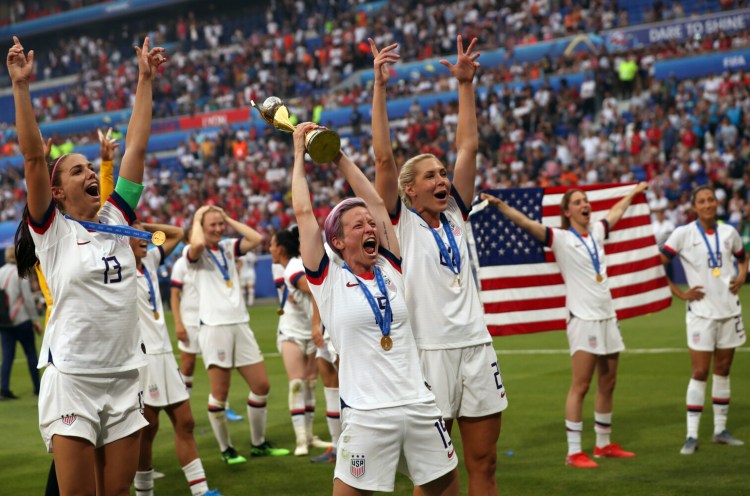The spokeswoman for the U.S. women’s national team says, “if the men had won as many times as the women they would have made three times or more the amount of bonuses the women did. Just because they are men.”