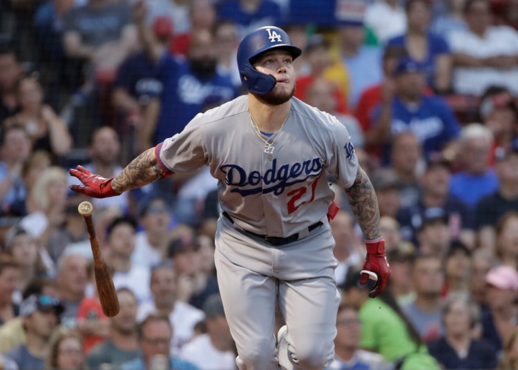 Alex Verdugo was one of the players the Red Sox acquired in the Mookie Betts trade with the Los Angeles Dodgers. Verdugo was sideline in spring training with a stress fracture in his spine, but he said Monday whenever the season starts, if it does, he will be ready.