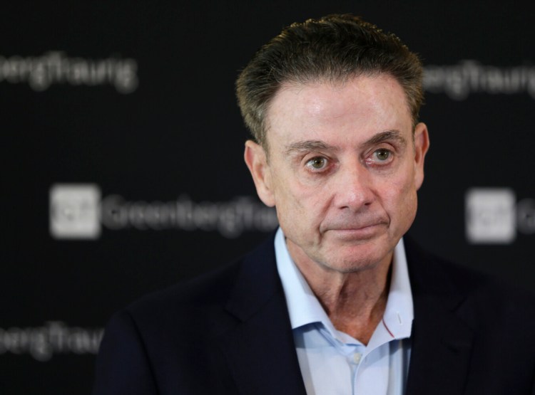 Former Lousiville men's basketball coach Rick Pitino is cited in a notice of allegations from the NCAA against the school for failing to promote an atmosphere of compliance. 