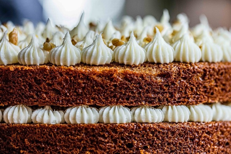 Sure, you're on lock down, which means now more than ever you need good cheer. Celebrate your anniversary with carrot cake from The Portland Cake Company. 
