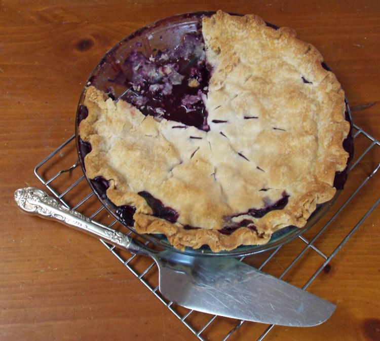 Lynn Young's blueberry pie.