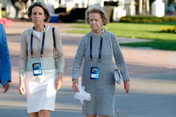 Martha Firestone Ford, right, has stepped down as principal owner of the Detroit Lions. Her daughter, Sheila Hamp, right, will take over. 