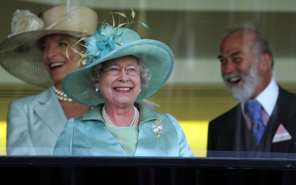 Britain' Queen Elizabeth II, Prince Michael of Kent, and Princess Michael of Kent