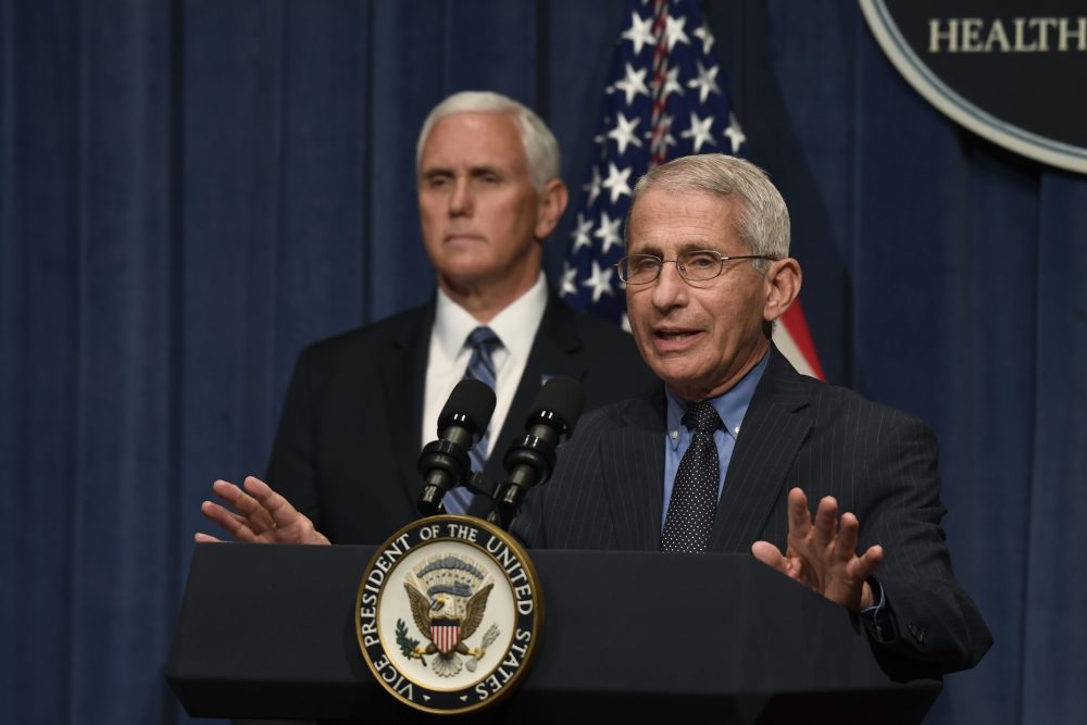 Anthony Fauci, Mike Pence
