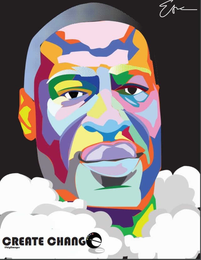 Artist creates portrait to inspire peace, unity