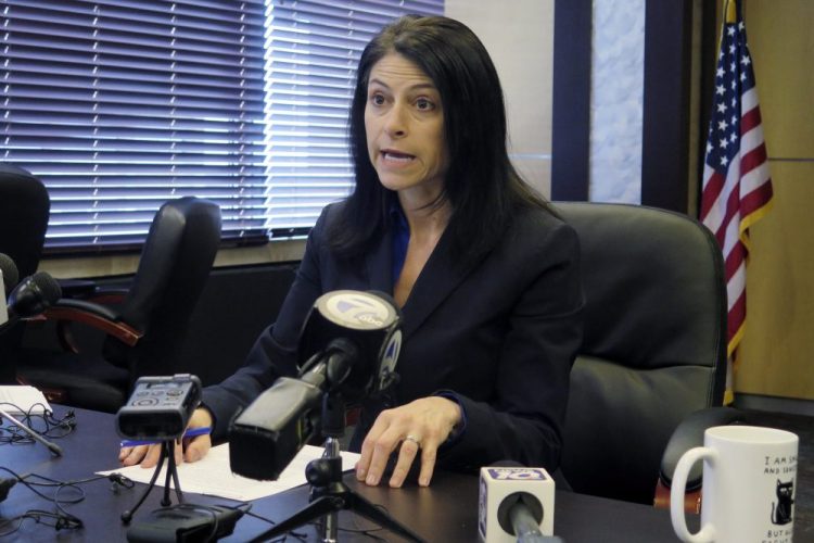 Michigan Attorney General Dana Nessel, a Democrat who has helped lead the lawsuit along with California Attorney General Xavier Becerra, said Thursday that the "money was meant to assist the nation's public schools that are most in need of financial support," but Education Secretary Betsy DeVos' policy "does the exact opposite." She is shown here in March.