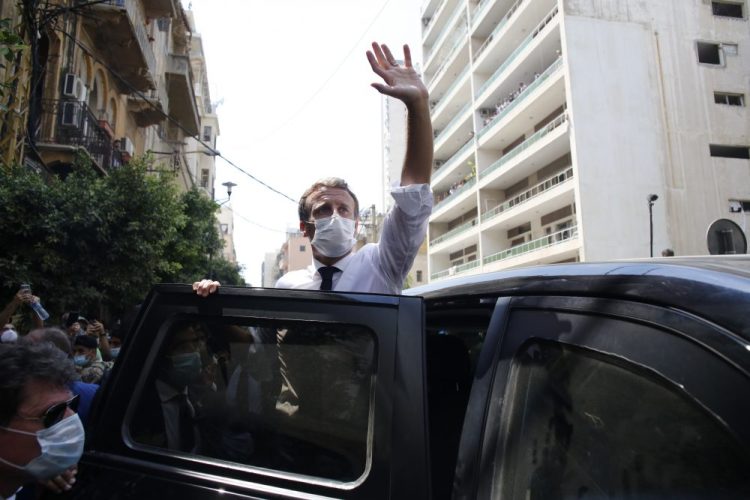 French President Emmanuel Macron visits Beirut, Lebanon, on Thursday. 

