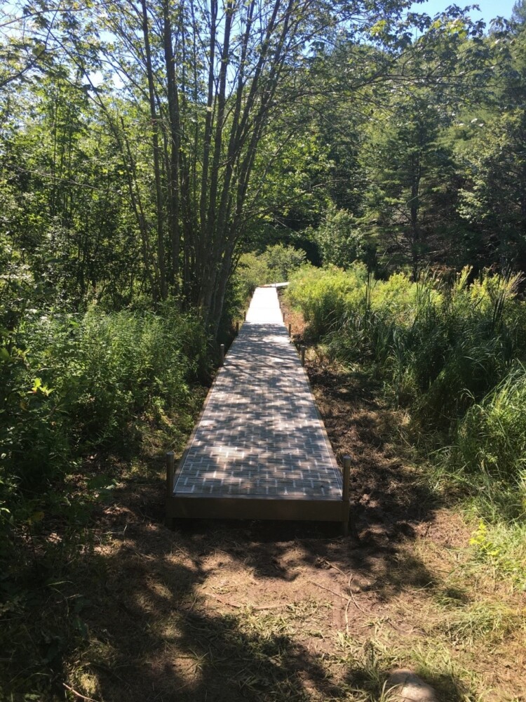 Phippsburg Land Trust adds raised walkway to Sprague Pond Preserve