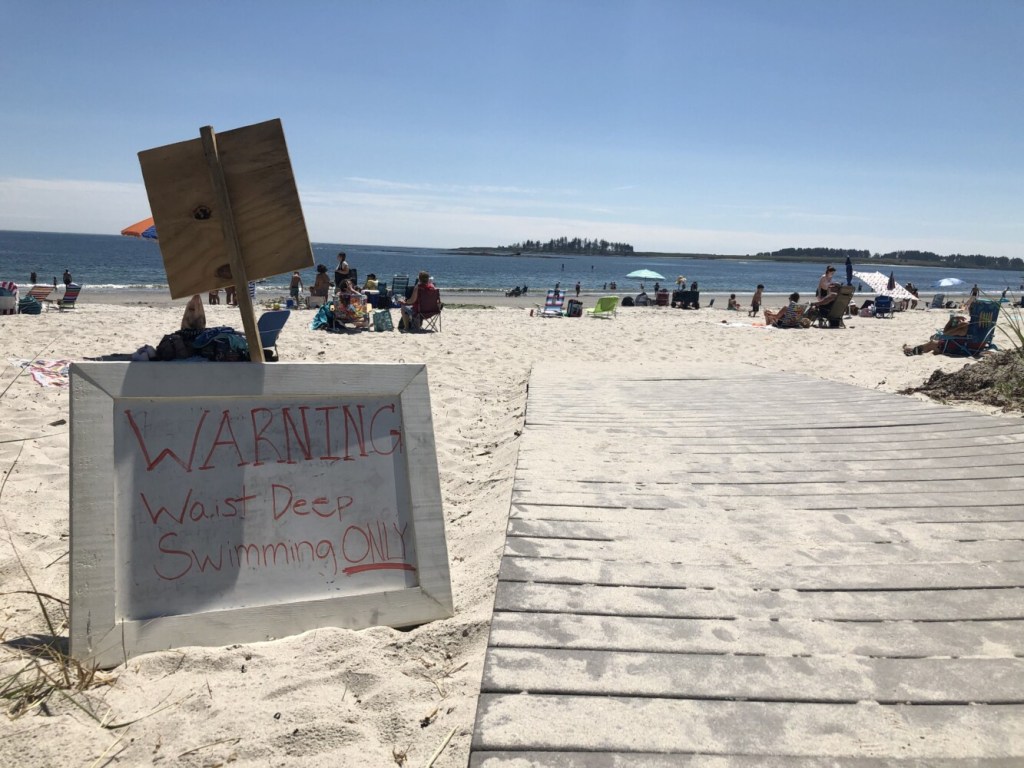 Many beachgoers undeterred after Harpswell shark attack