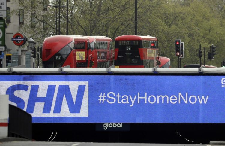 A sign above an underpass in London advises drivers to stay at home According to a recent study in the U.K., younger adults, women or disabled people were the “most likely" to experience some form of depression during the pandemic. 