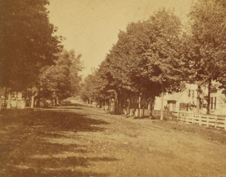 Main Street of Farmington, looking north. Photo taken after 1850.



