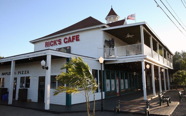 Rick's Cafe in Naples was issued an imminent health hazard certificate and temporary license suspension on Sept. 6 because of a lack of face coverings, an assertion the cafe's management disputes. Maine has cited 14 Maine businesses for violating the state's COVID-19 regulations since Aug. 20, compared with only two beforehand.