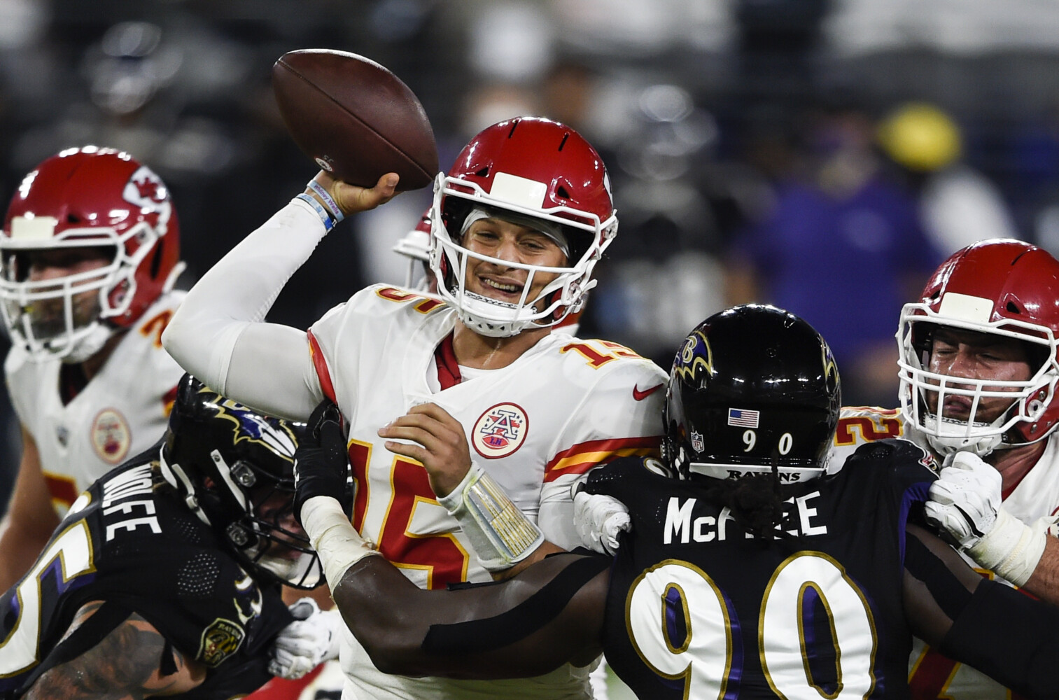 Chiefs beat Baltimore Ravens 34-20 on Monday Night Football