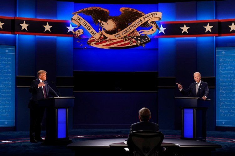 President Trump and Joe Biden had testy exchanges throughout Tuesday night's debate.