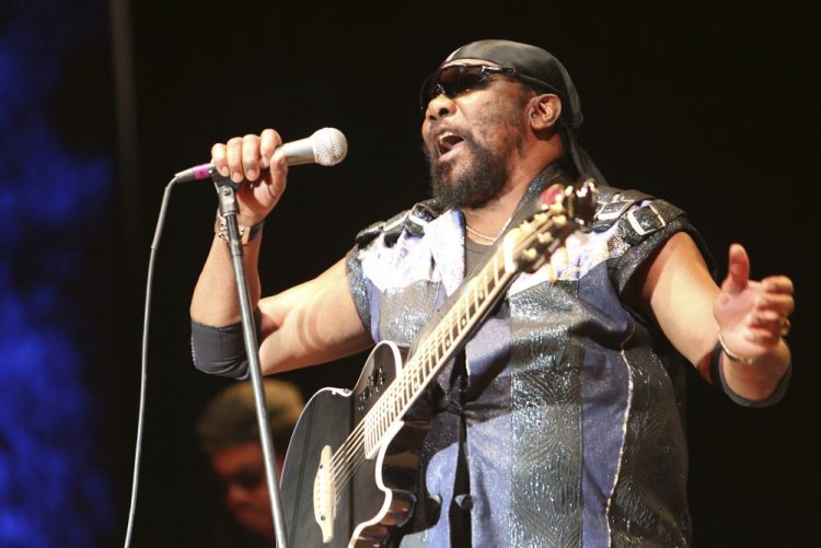 In this July 13, 2019 file photo, Toots Hibbert performs with the Maytals in Grass Valley, Calif.  In a statement from a family member Hibbert died on Friday, Sept. 11, 2020. 