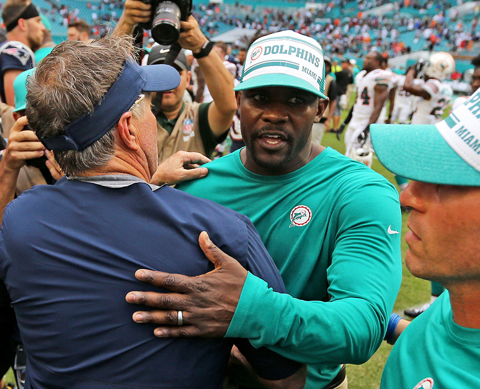 Miami Dolphins at New England Patriots 2020 NFL Season Opener Brian Flores  Bill Belichick