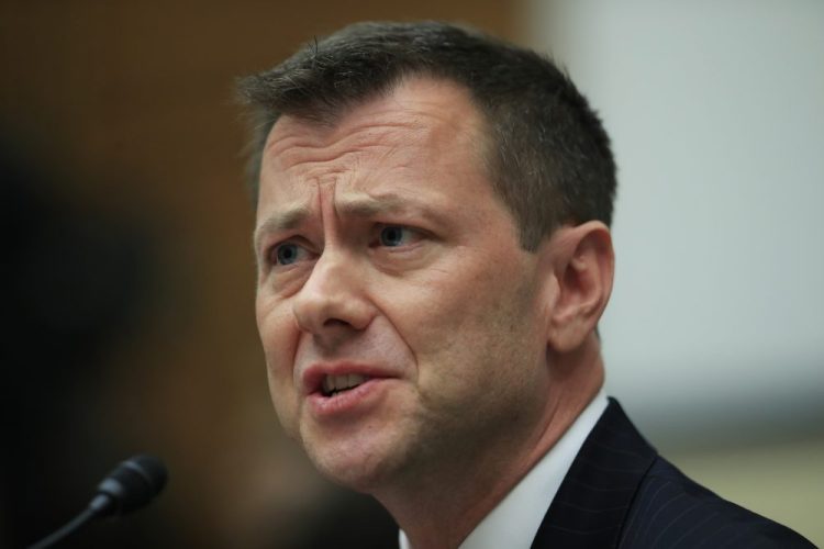 Peter Strzok, testifies on Capitol Hill in 2018. 

