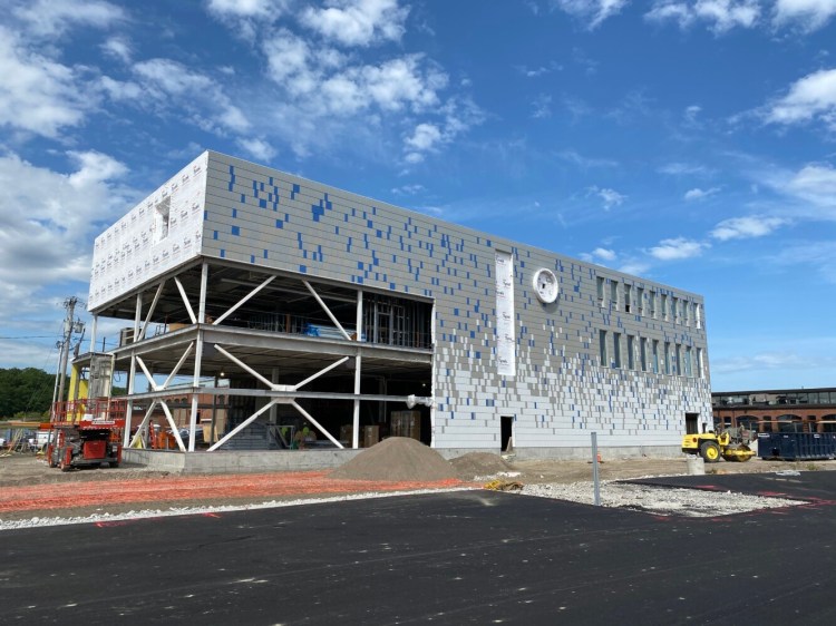 Construction at the new Children's Museum & Theatre of Maine facility in Portland is on schedule for a spring opening. 