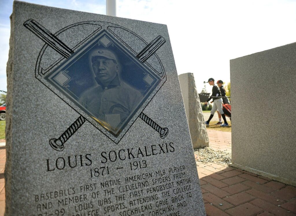 Purnell-Wrigley Field unveils Louis Sockalexis monument