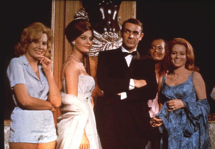 Sean Connery, as James Bond, attends an event for the movie "Thunderball."  