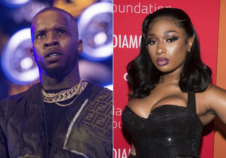 Megan Thee Stallion penned an op-ed on the failure to protect Black women on the morning that rapper Tory Lanez, left, had his first court hearing for felony charges that he shot her. She writes in the New York Times Tuesday that she was shocked to become a victim of violence from a man on July 12. She said she at first kept quiet about being shot because she feared backlash, and that fear has been justified.  