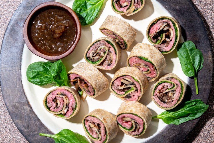 French Dip Pinwheels. MUST CREDIT: Photo by Laura Chase de Formigny for The Washington Post.