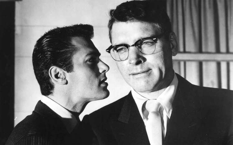 Burt Lancaster, left, and Tony Curtis in "Sweet Smell of Success" (1957).