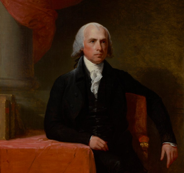 James Madison, painted by Gilbert Stuart ca. 1805-1807
