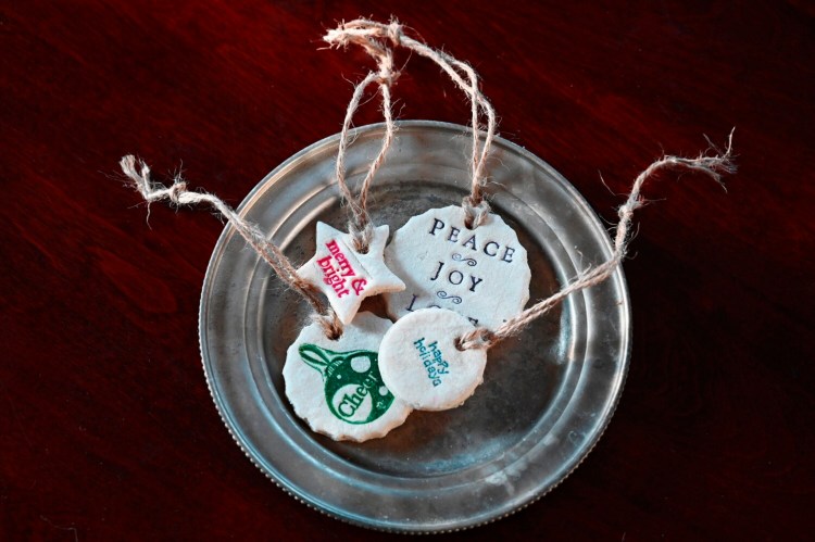 BRUNSWICK, ME - NOVEMBER 24: Christine Burns Rudalevige's homemade decorations made out of salt dough Tuesday, Nov. 24, 2020. (Staff Photo by Shawn Patrick Ouellette/Staff Photographer)