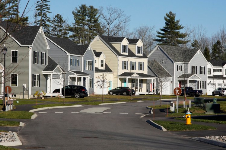 Phase 1 of The Downs development in Scarborough is complete and includes houses, pictured here, and condominiums and apartments. 